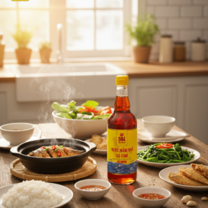 Alternative view of Nước mắm 584 Nha Trang 60 độ đạm - Thùng 6 Chai thủy tinh 500ml - T0560