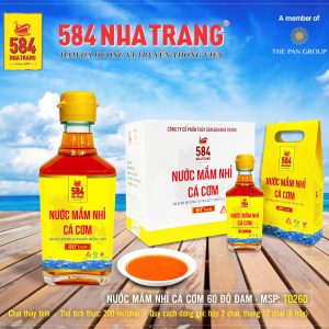 Nước mắm Nhỉ Cá cơm 584 Nha Trang - 60 độ đạm (200 ml) - T0260