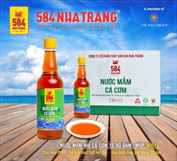 Nước mắm Cá cơm 584 Nha Trang - 15 độ đạm (500 ml) - N0515