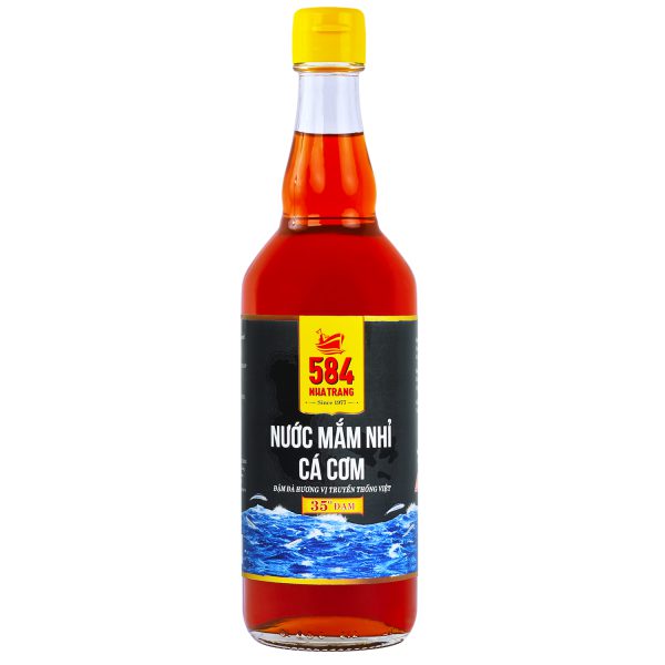 Nước mắm Nhỉ Cá cơm 584 Nha Trang 35 độ đạm (510 ml) - Thùng 6 chai - T0535