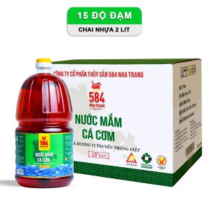 Nước mắm 584 Nha Trang 15 độ đạm (2 Lít) - Thùng 6 chai - P2015