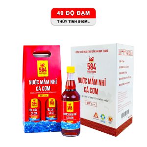 Nước mắm 584 Nha Trang 40 độ đạm (510 ml) - Thùng 6 chai - T0540